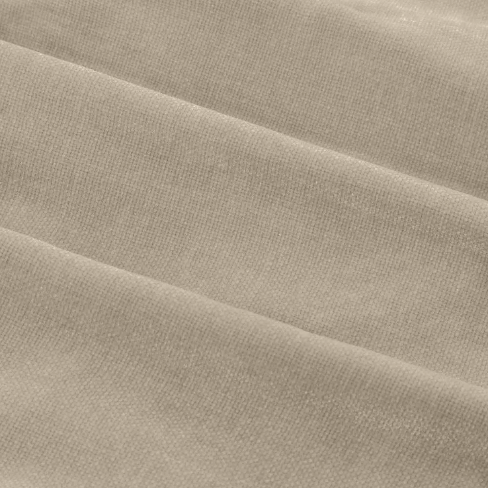 Yard Heavy Chenille Velvet Room Darkening Eyelet Curtain Pair in Off-White 5
