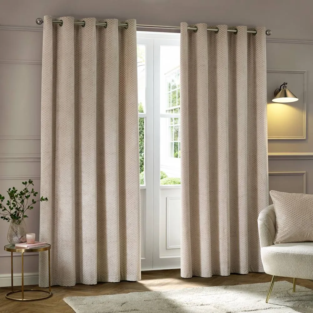 Paoletti Neptune Velvet Cushion in Beige 5