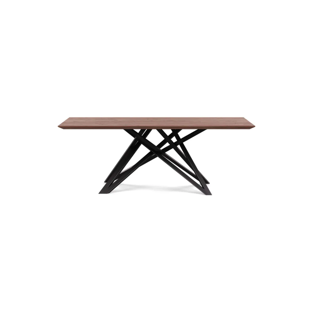 Heal's Vienna Dining Table 200x100cm Oiled Walnut Chamfered Edge Filled 1