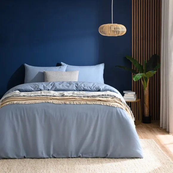 Newston Waffle Polycotton Duvet Cover & Pillowcase Set 1