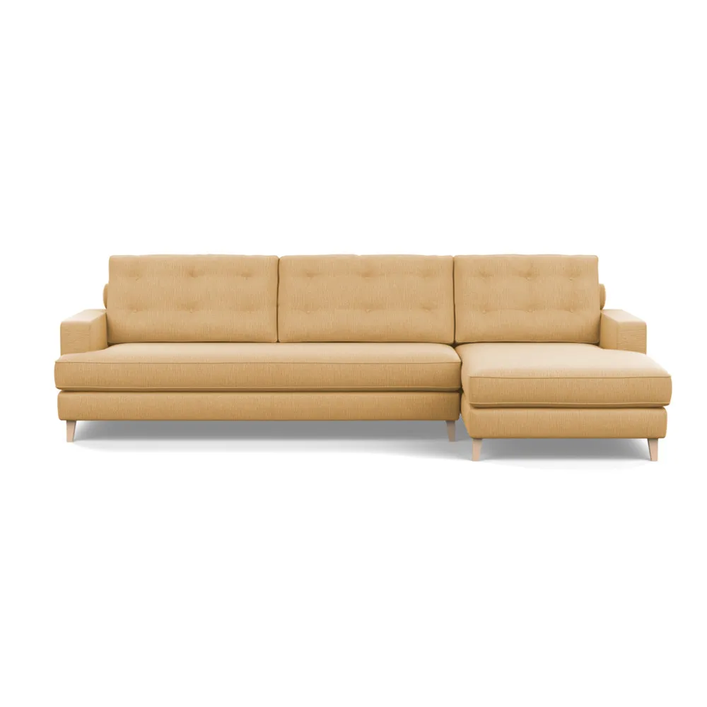 Heal's Mistral Right Hand Facing Corner Sofa Smart Linen Mix Sand Natural