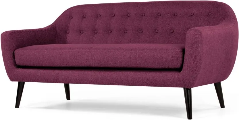 Ritchie 3 Seater Sofa, Plum Purple