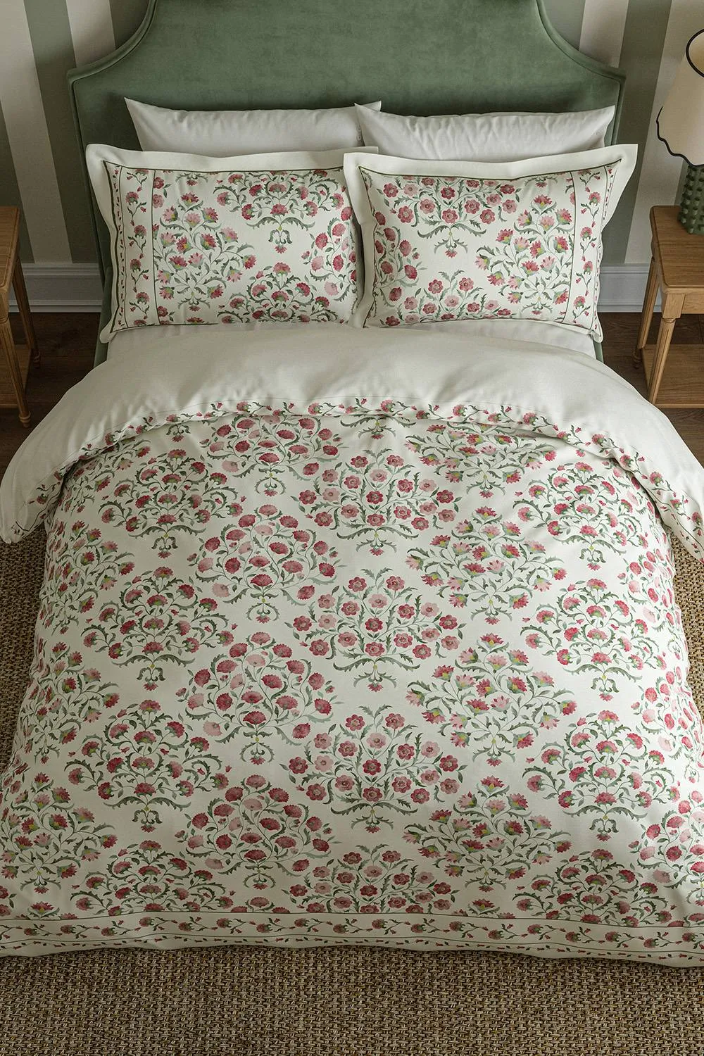 Sanderson 'Ottoman' Cotton Duvet Cover Set in Cream 4