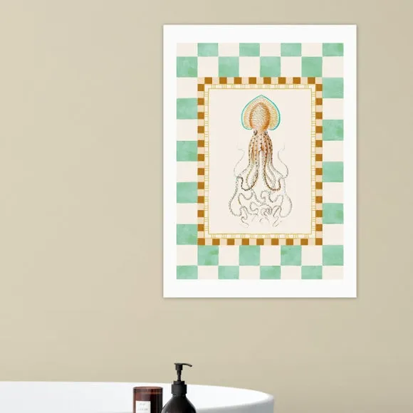 East End Prints Funky Squid Print 1