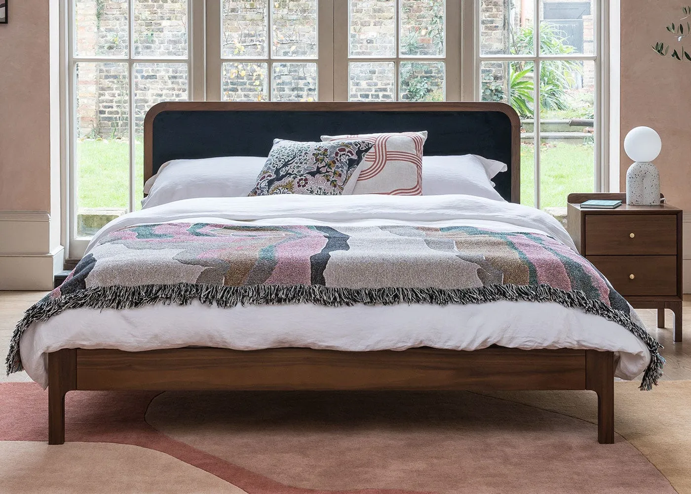 Heal's Artie Bed King Sized in Walnut 2