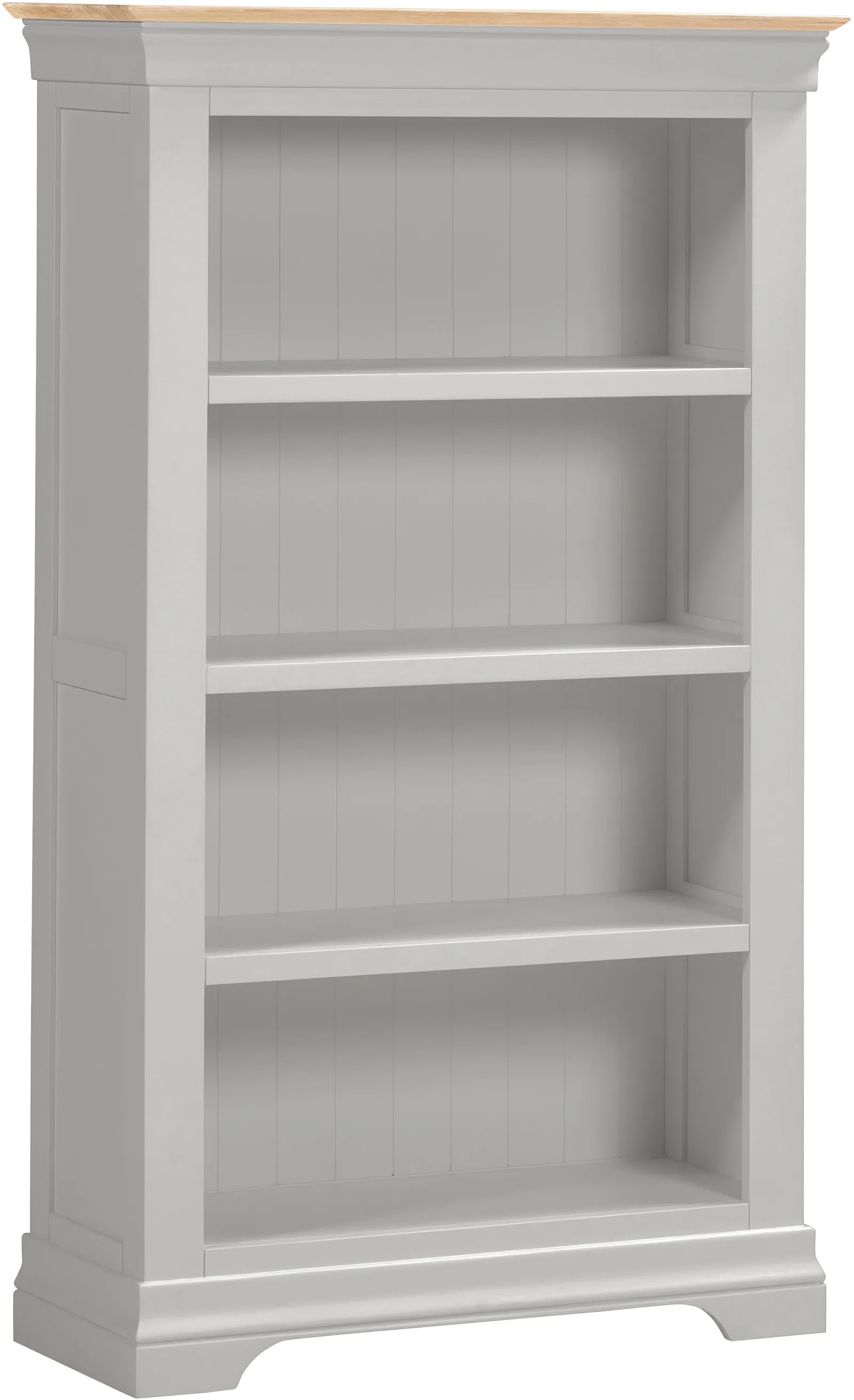 Seconique Bordeaux Bookcase (Fully Assembled) in Light Grey 2