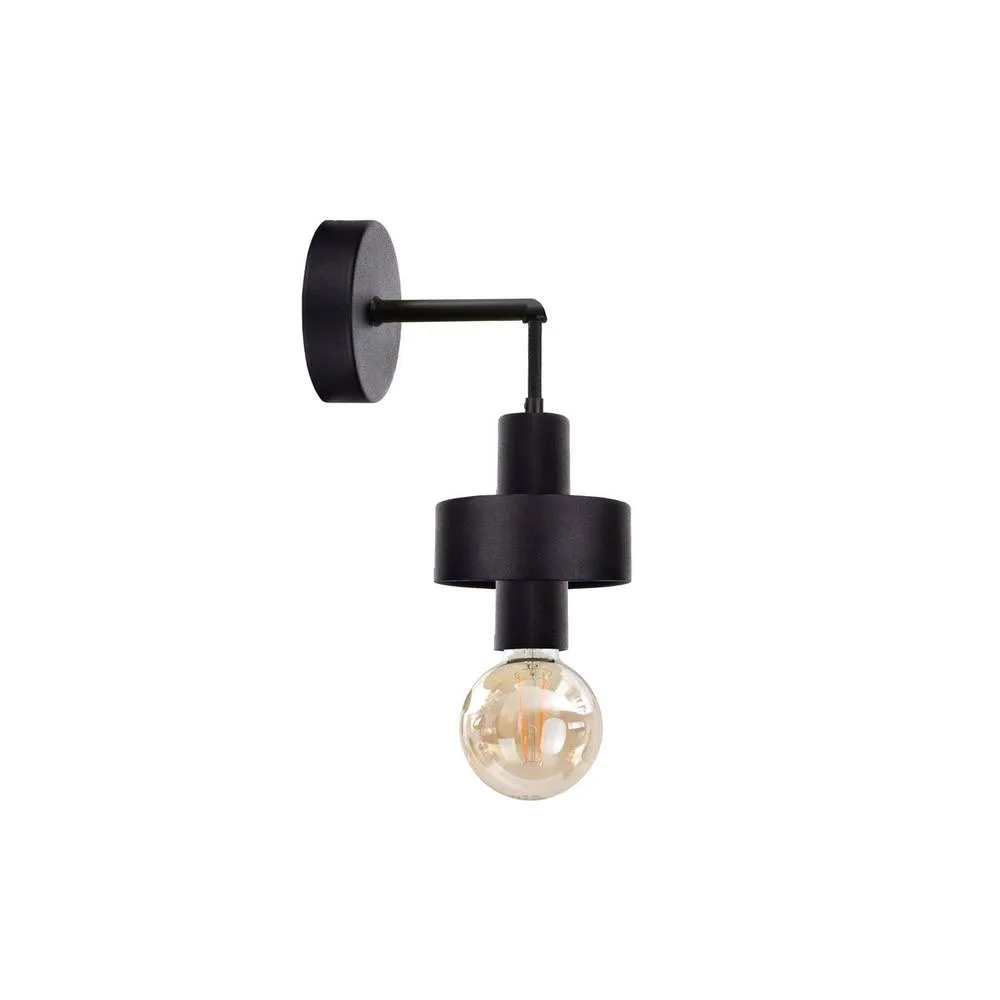 Netlighting Unica Wall Lamp Black 12cm 1x E27