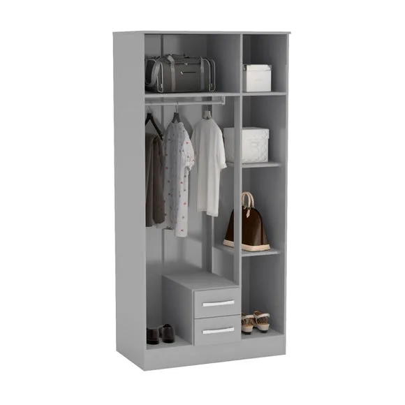Lynx Triple Wardrobe, Mirrored 3