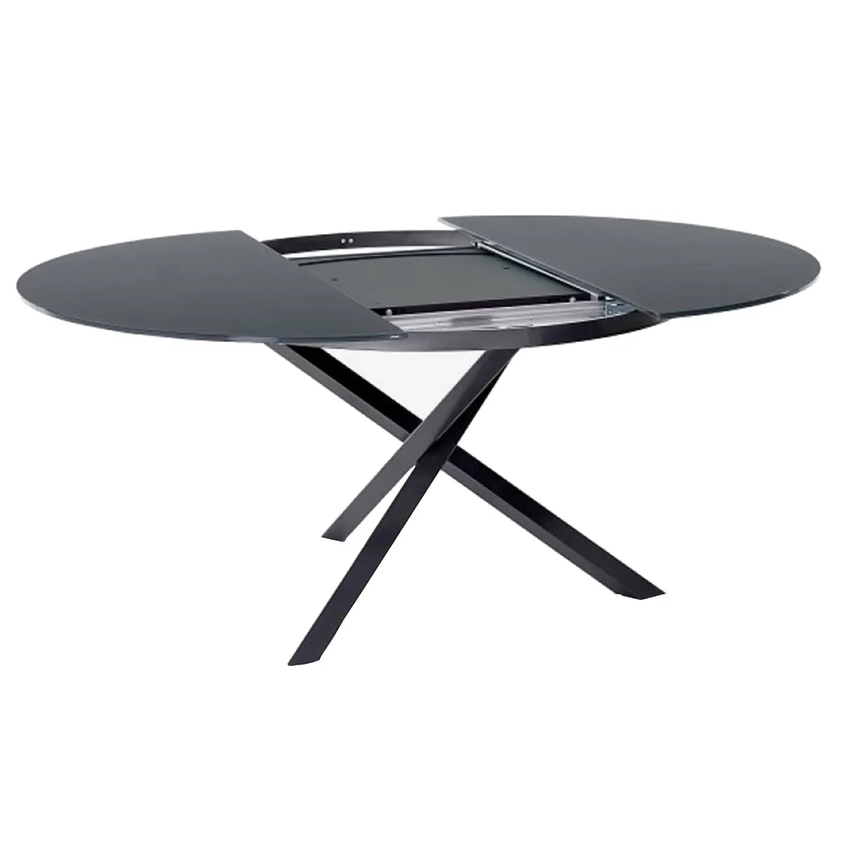 Bontempi Barone Dining Table 175X125X75Cm, Round, Grey Ceramic | Barker & Stonehouse 2