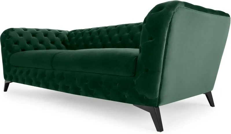 Sloan 3 Seater Sofa, Pine Green Velvet