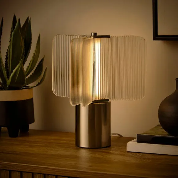 Milan Ribbed Touch Dimmable LED Table Lamp 2