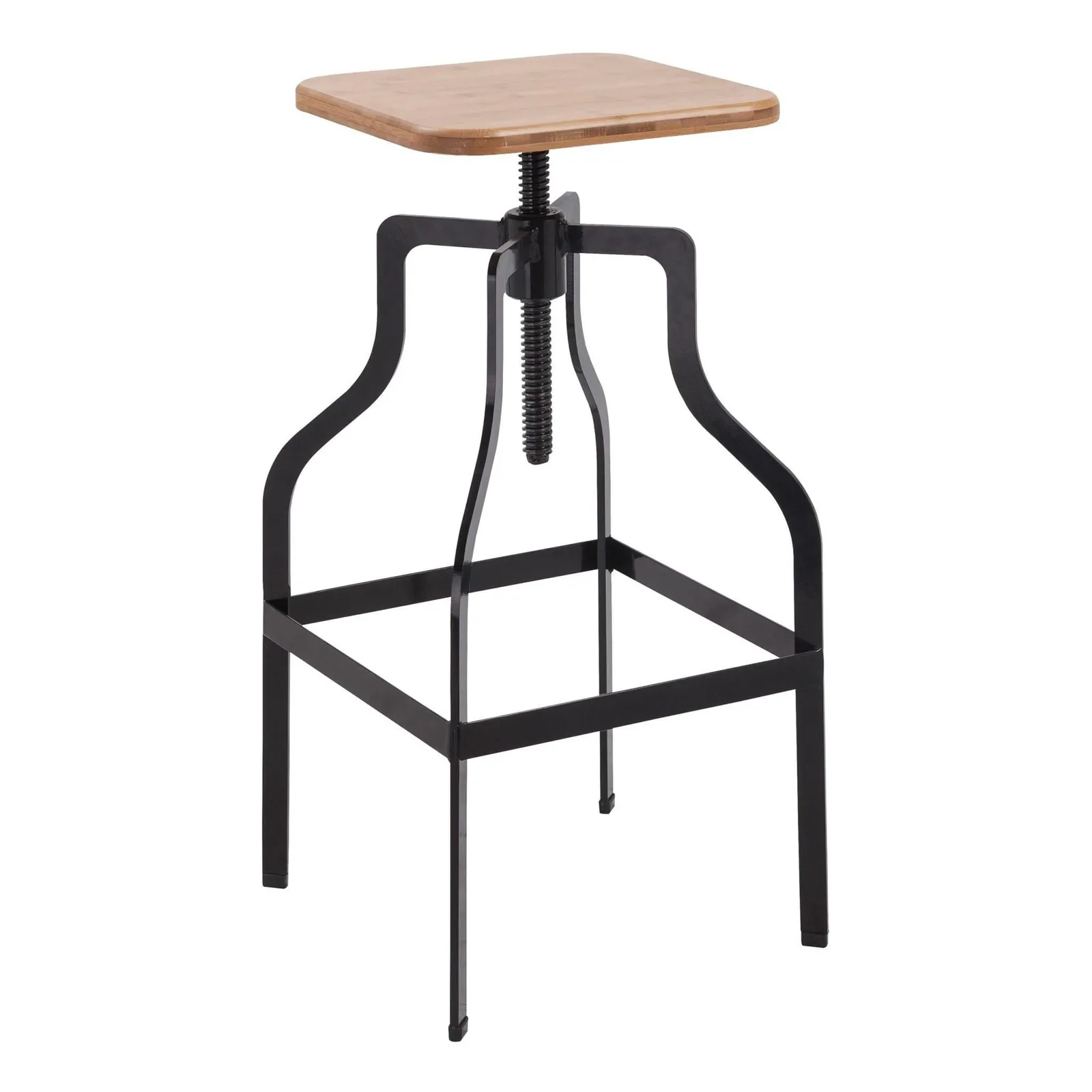 netfurniture Seal Bar Stool Black in Light Brown