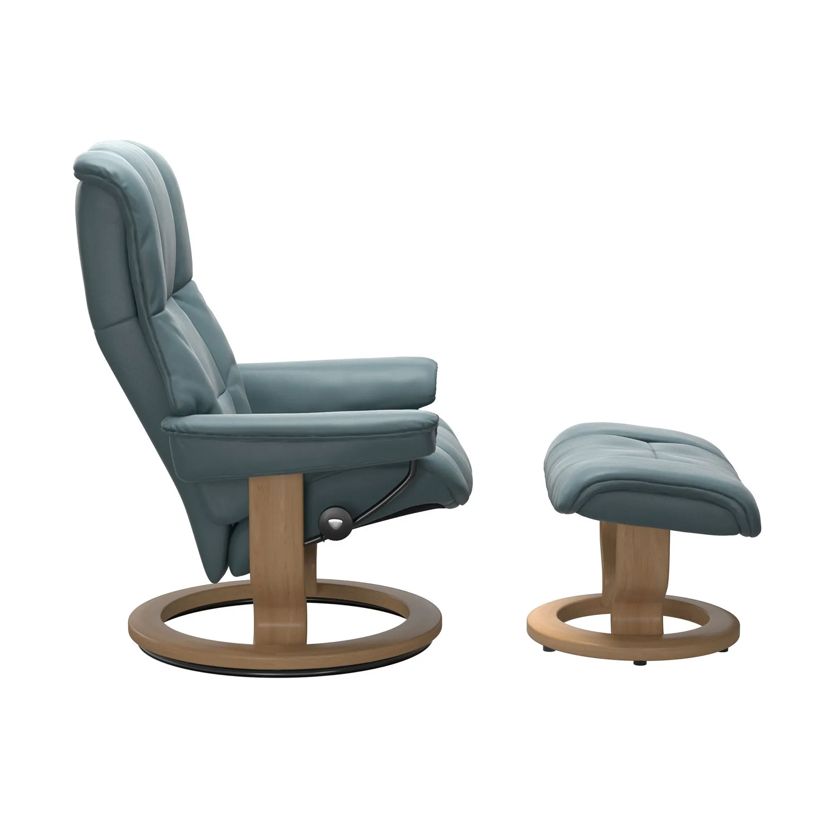 Stressless Mayfair Large Classic Recliner Chair & Footstool Leather | Barker & Stonehouse 2