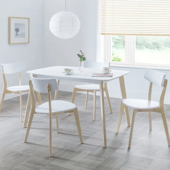 Casa Set of 4 Dining Chairs, White