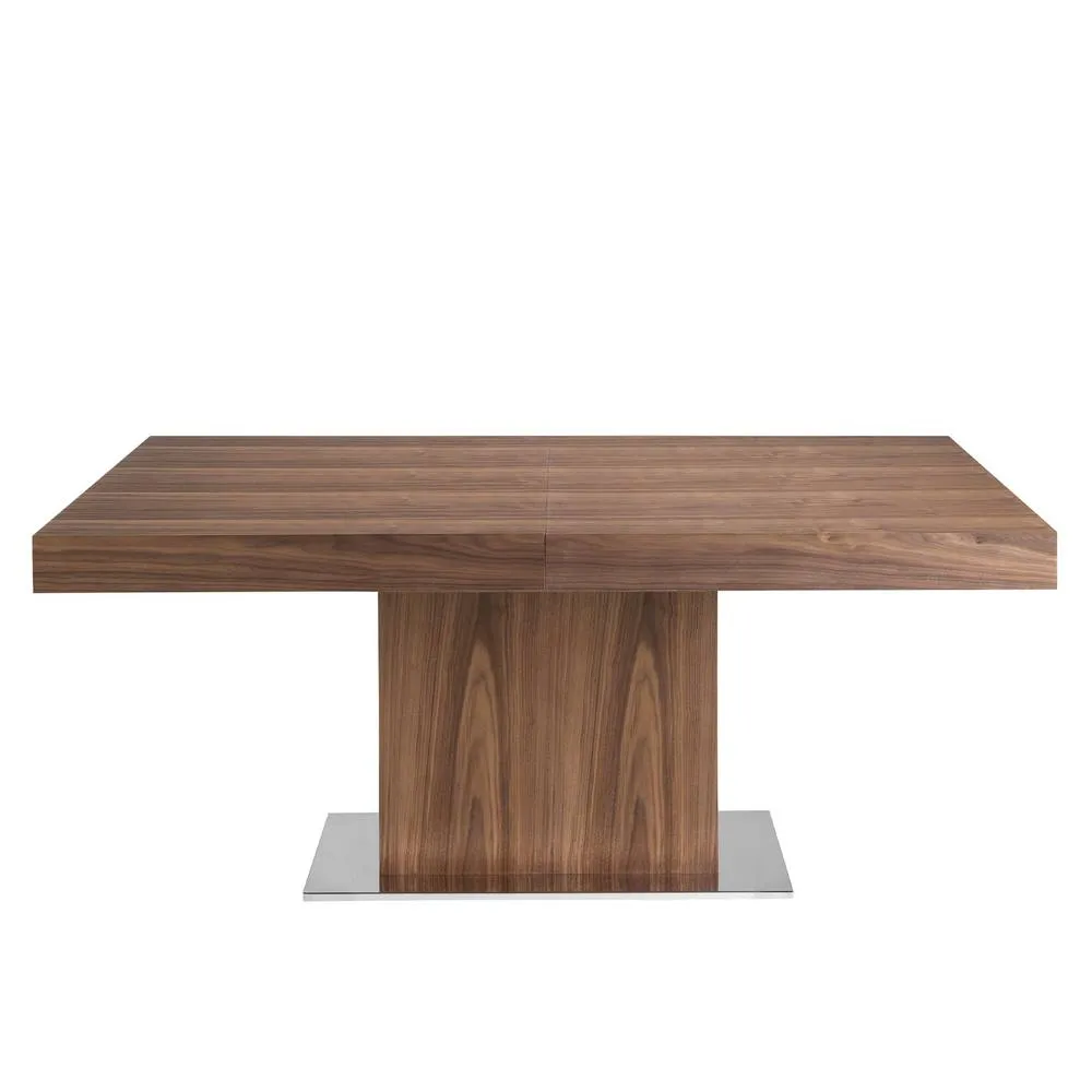 Angel Cerda Rectangular Walnut Extending Dining Table 180/240 cm in Brown 2