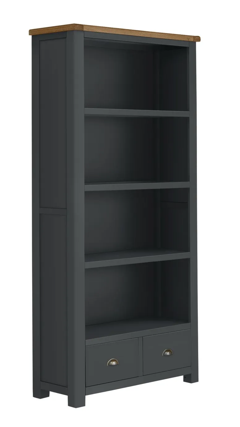 Habitat Kent 2 Drawer Bookcase - Grey
