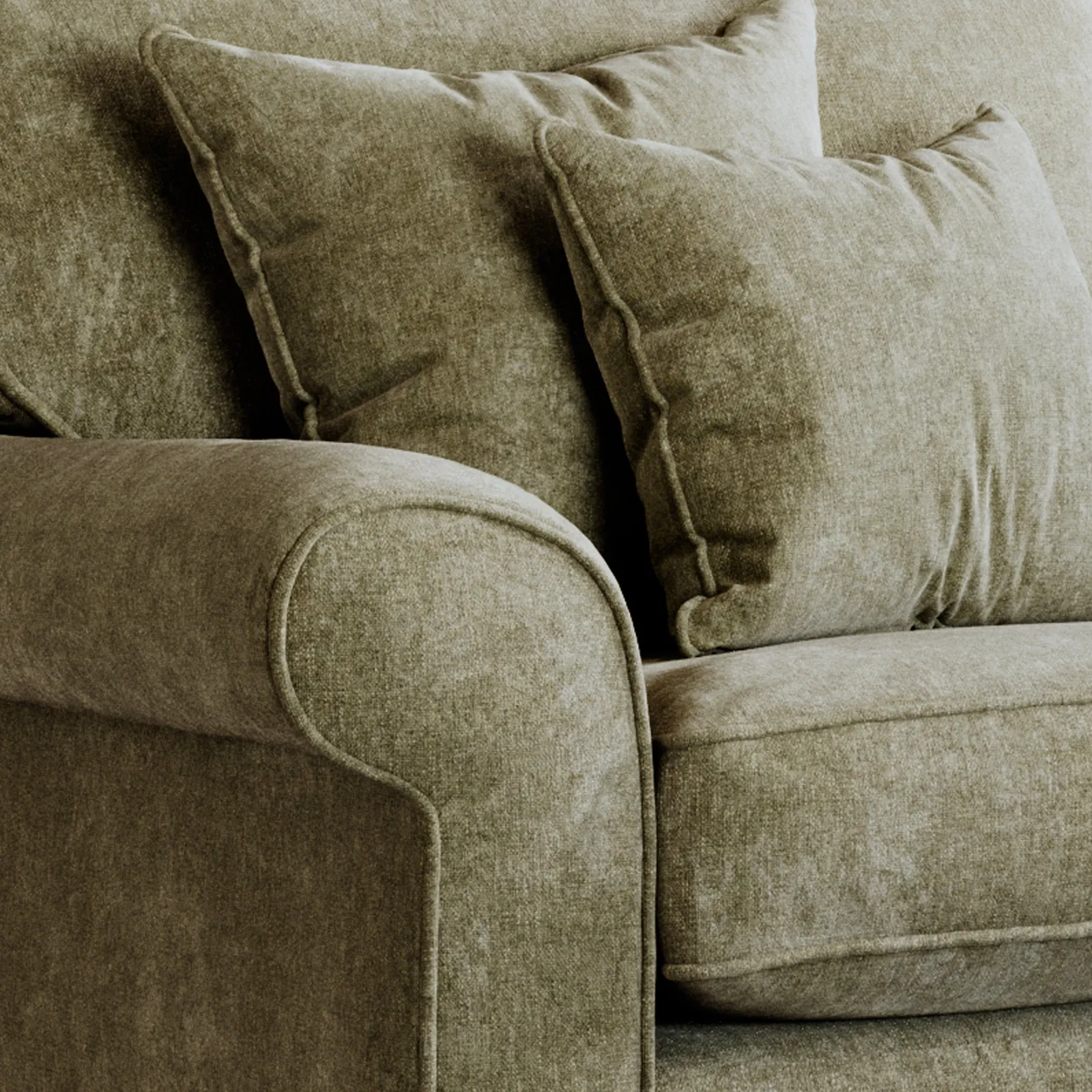 The Great Sofa Company Flora Sofa Bed Glory Winter Moss in Dark Green 4