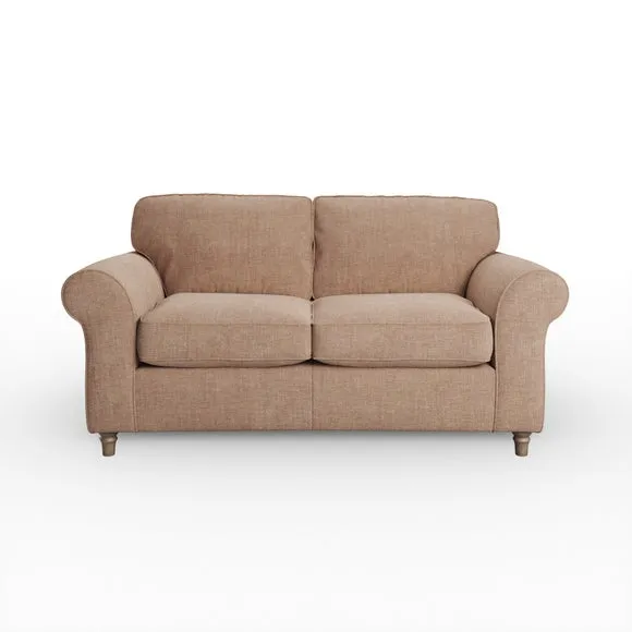 Flori Tonal Plush Chenille 2 Seater Sofa 6