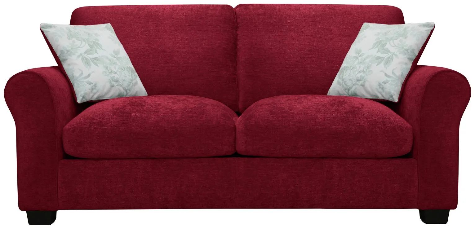 Argos Home Tammy 2 Seater Fabric Sofa bed - Wine