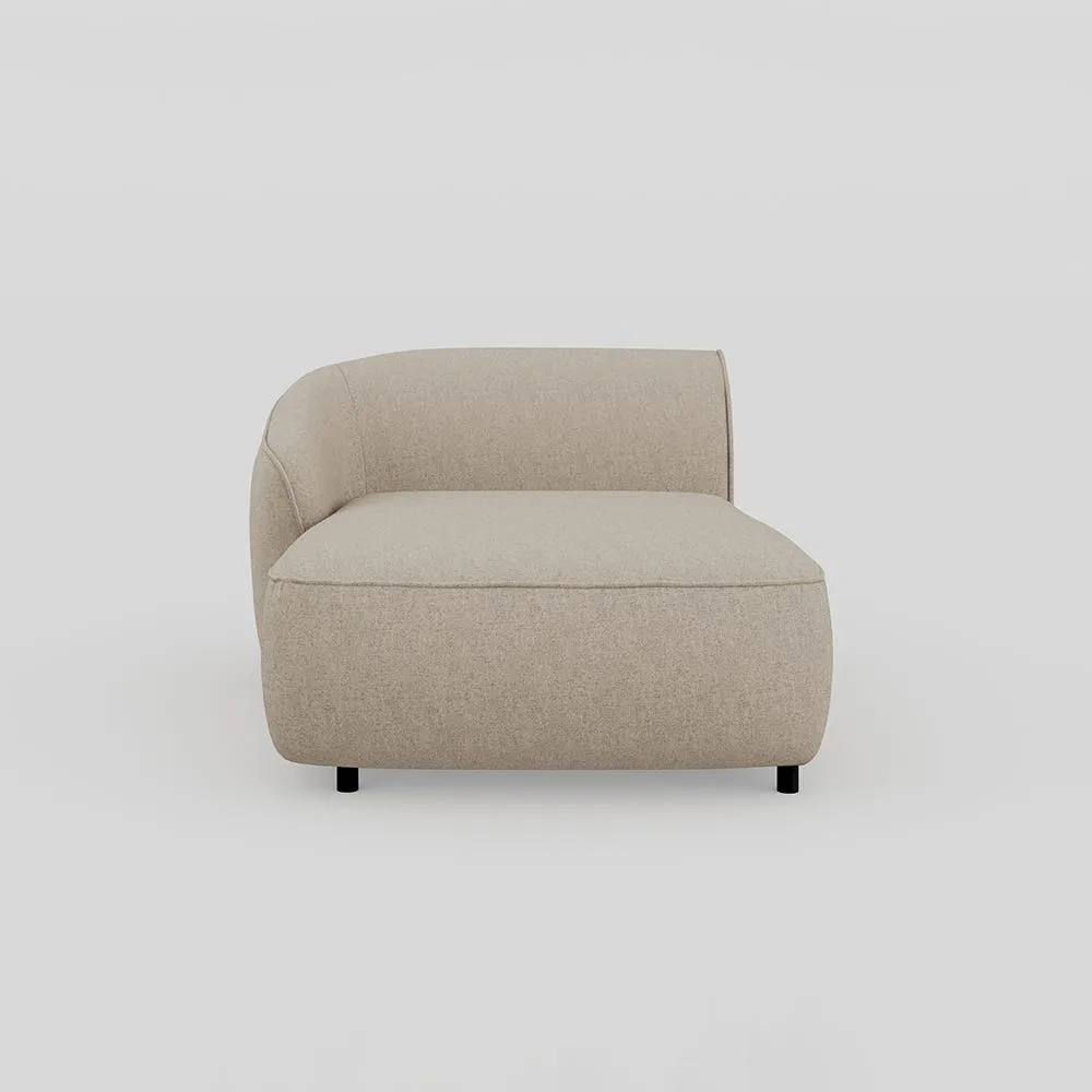 Heal's Aurelie Chaise Module LHF Broadweave Putty 1