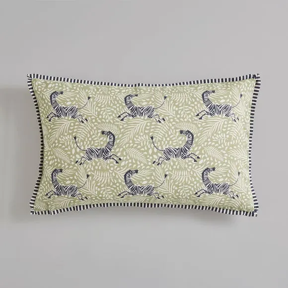 Zebra Printed Rectangle Cushion Cover 3
