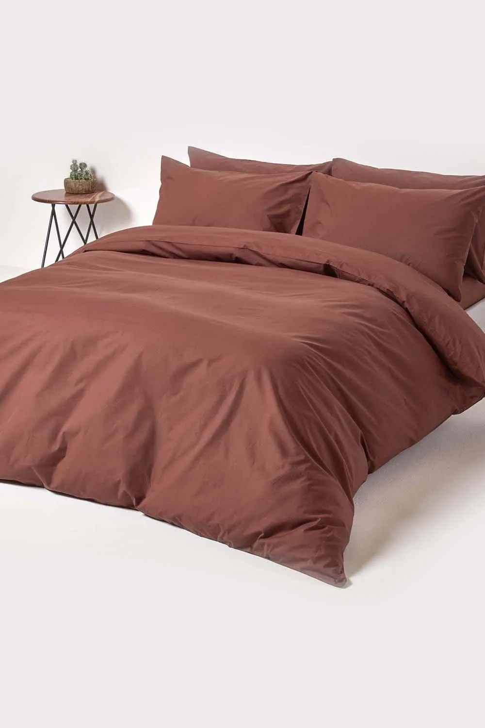 Homescapes Egyptian Cotton Flat Sheet 200 Thread Count in Chocolate 4
