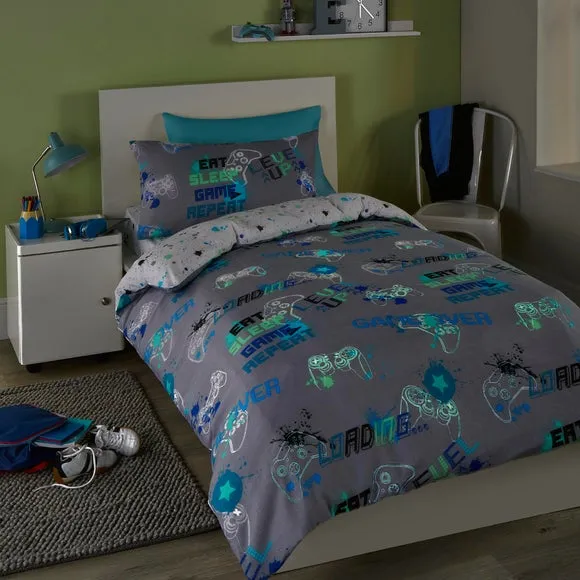 Game Glow Duvet Cover and Pillowcase Set 2