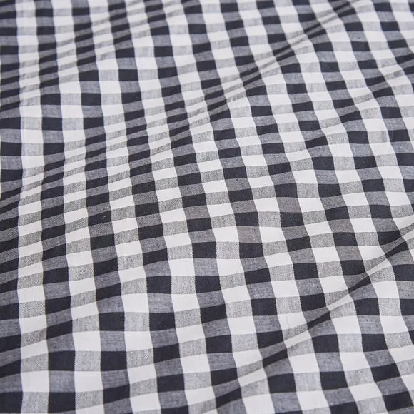 Portloe Woven Gingham 100% Cotton Duvet Cover & Pillowcase Set 6