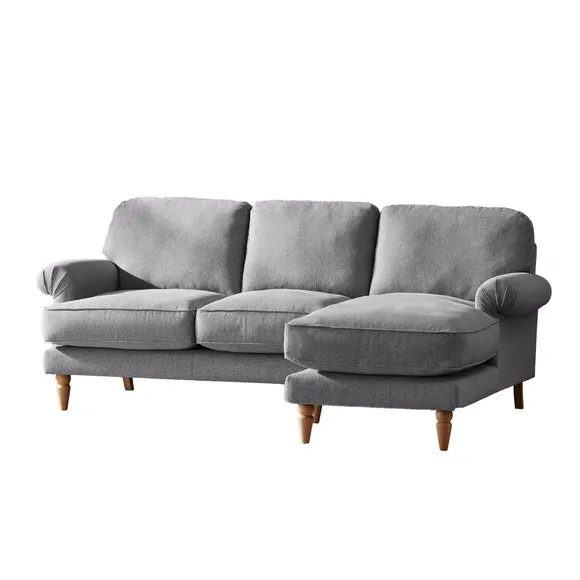 Jolene Soft Texture Corner Chaise Sofa 3
