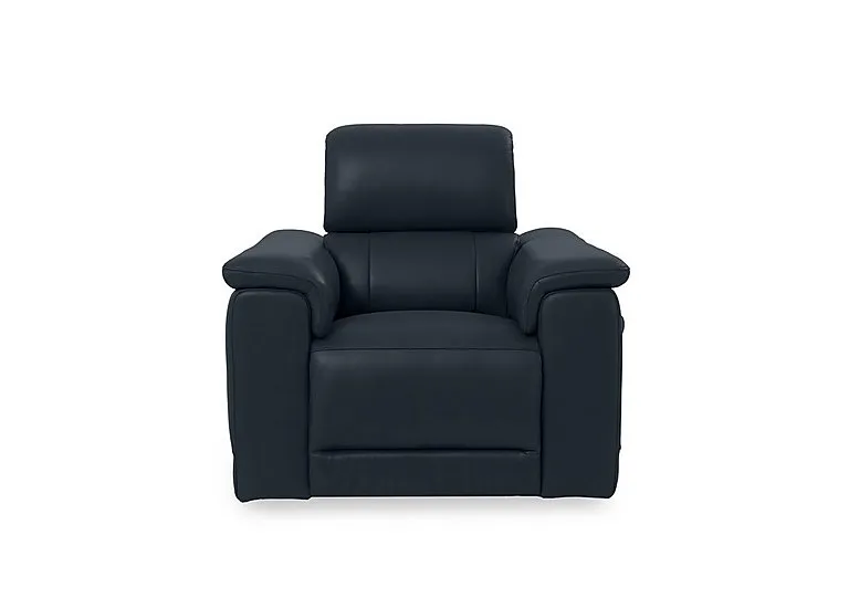 Genius Leather Power Recliner Chair with Power Headrest
