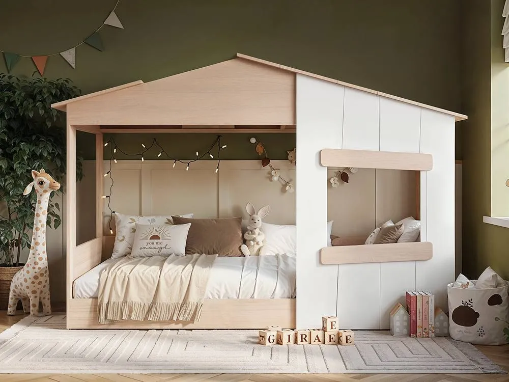Flair Dreamland Montessori House Bed in Light Oak 2