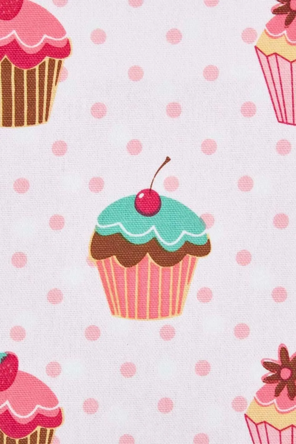 Homescapes Cupcakes Ready Made Eyelet Curtain Pair in Pink 4