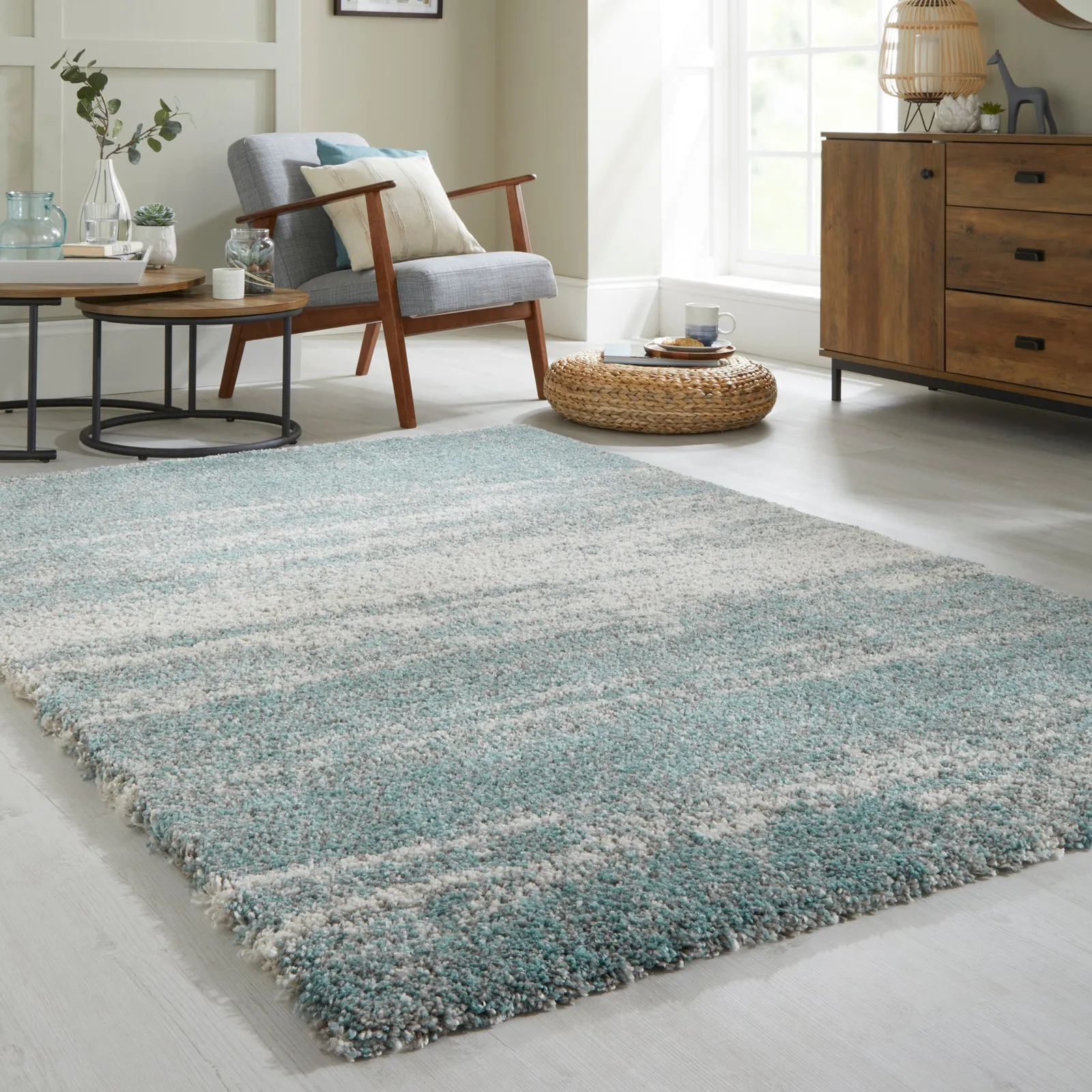 Reza Ombre Rug Reza Ombre Blue