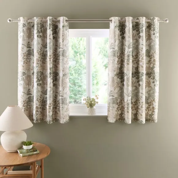 Folk Tree Eyelet Curtains 5