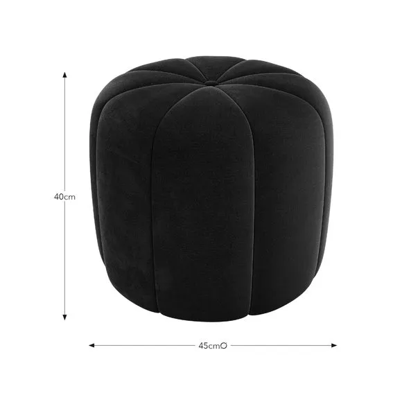 Pumpkin Velvet Footstool 6