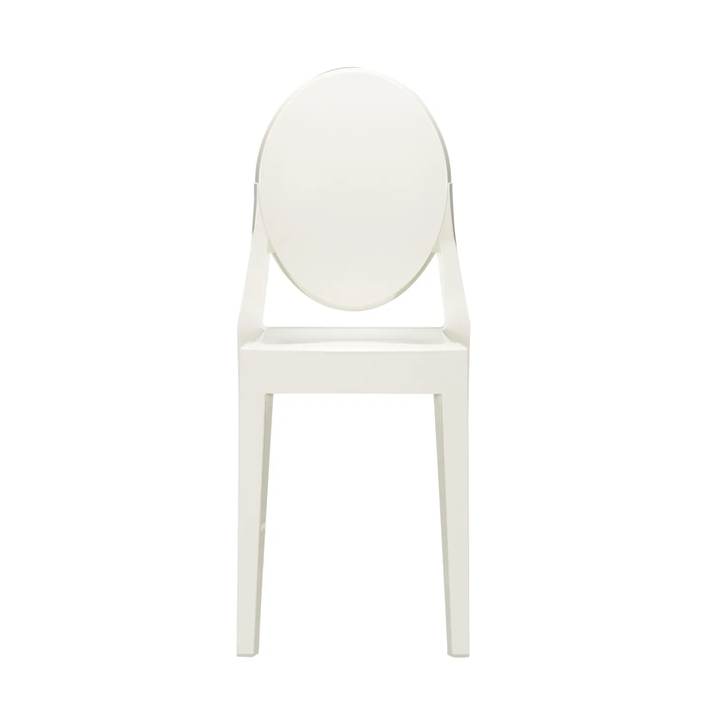 Kartell Victoria Ghost Chair Solid White Set of 2 1