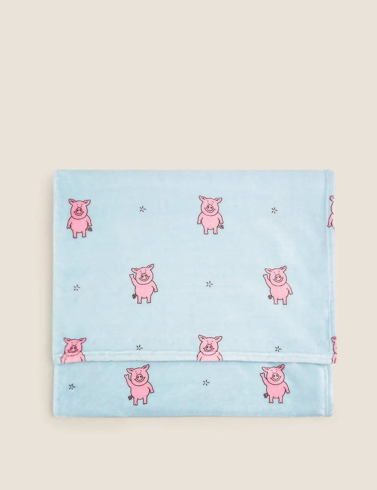 M&S Percy Pig™ Fleece Throw