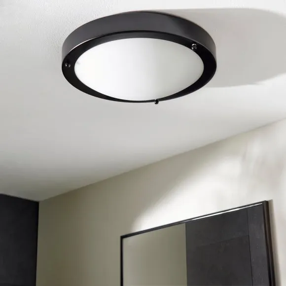 Pluto Bathroom Flush Ceiling Light 2