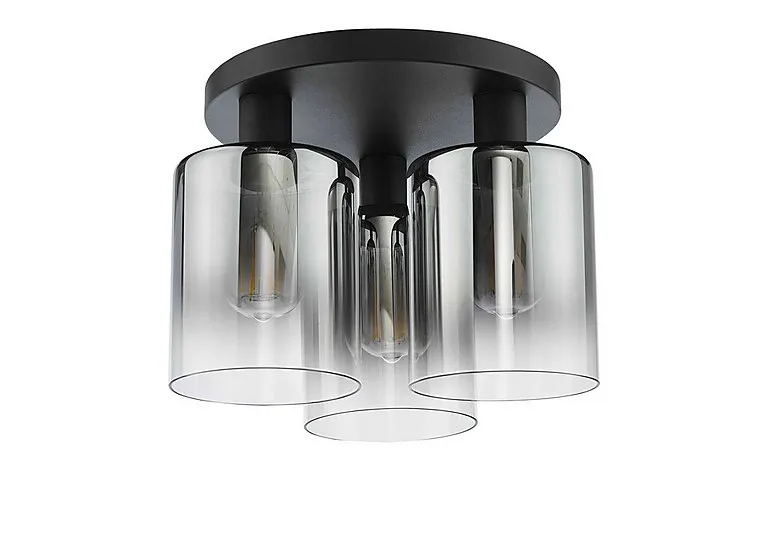 Macon 3 Light Flush Light - Smoked
