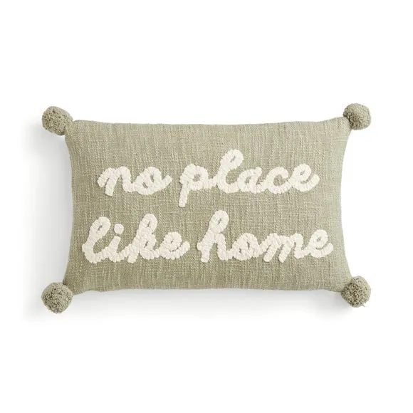 No Place Like Home Cotton Rectangle Cushion 3