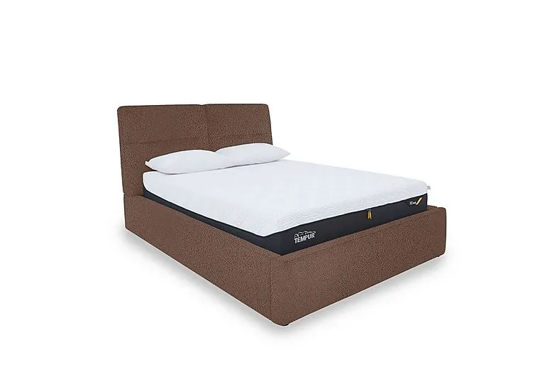 Stark Fabric Manual Ottoman Bed Frame - King Size - Hazelnut