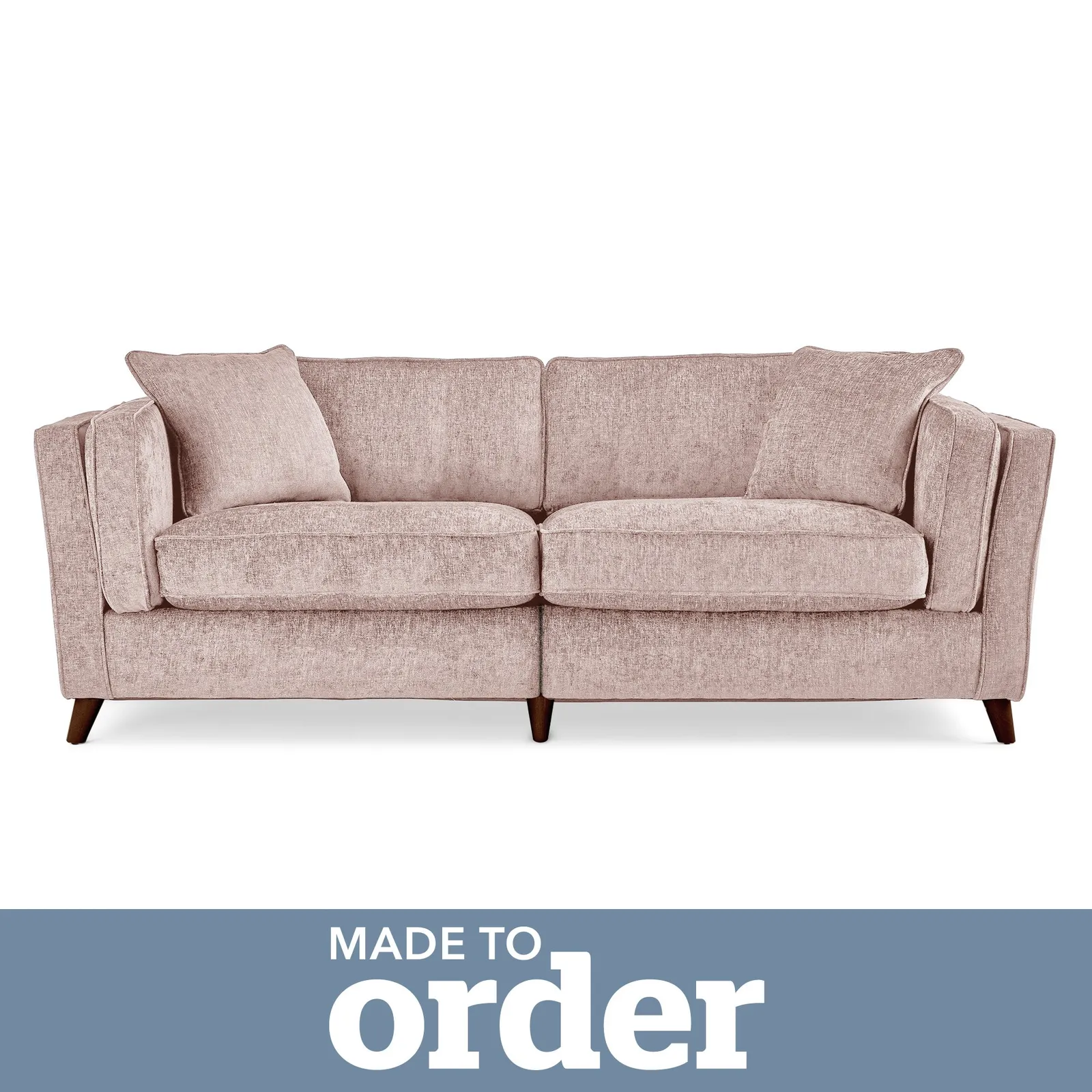 Arabella 4 Seater Sofa Luxury Chenille Pink