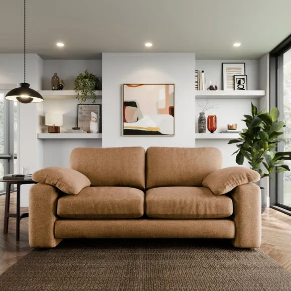 Magnus Vintage Soft Chenille 3 Seater Sofa 1