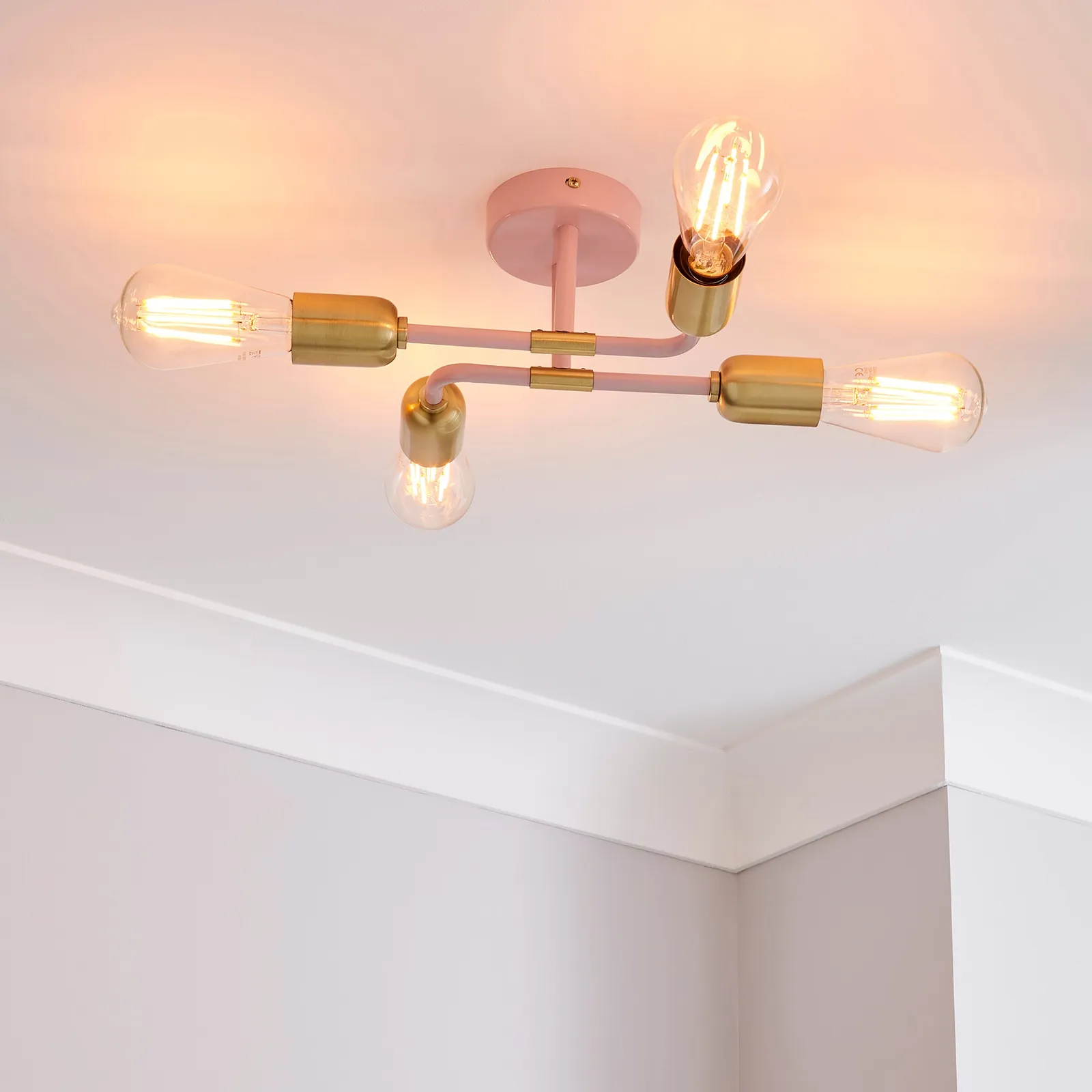 Kacy 4 Light Flush Ceiling Light