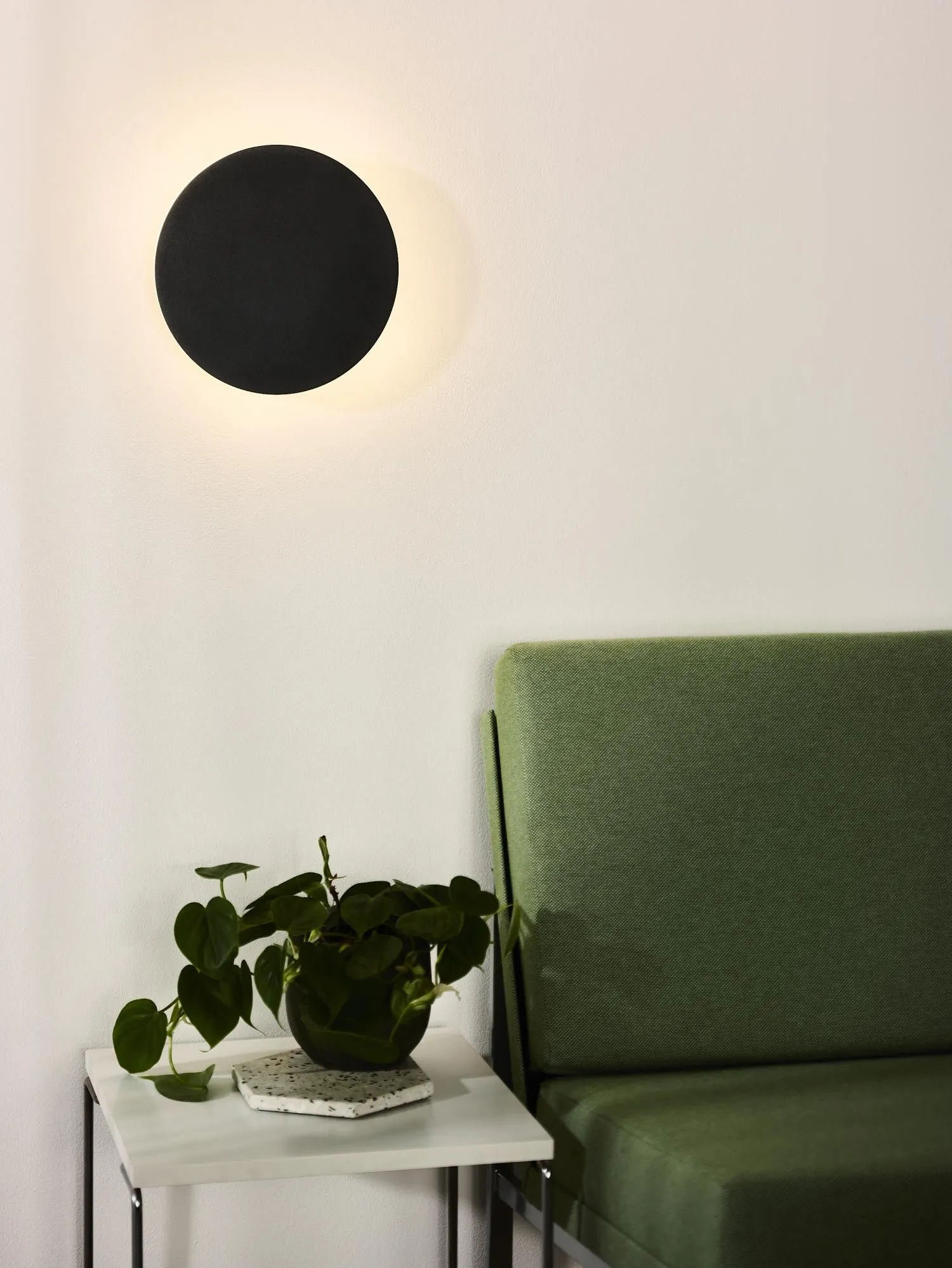 Netlighting Eklyps Led Modern Wall Light Ø 25cm LED 1x8W 3000K Black 3