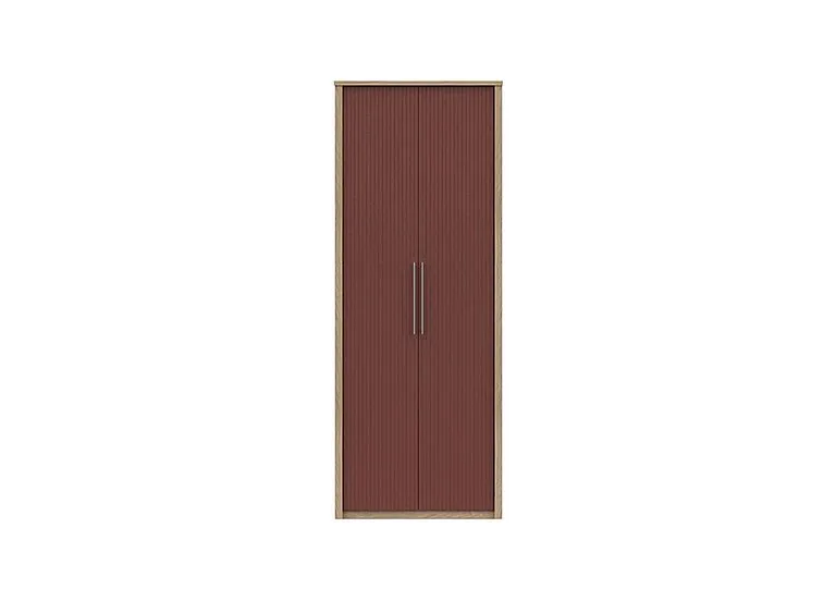 Chelsea 2 Door Tall Wardrobe with Silver Handles