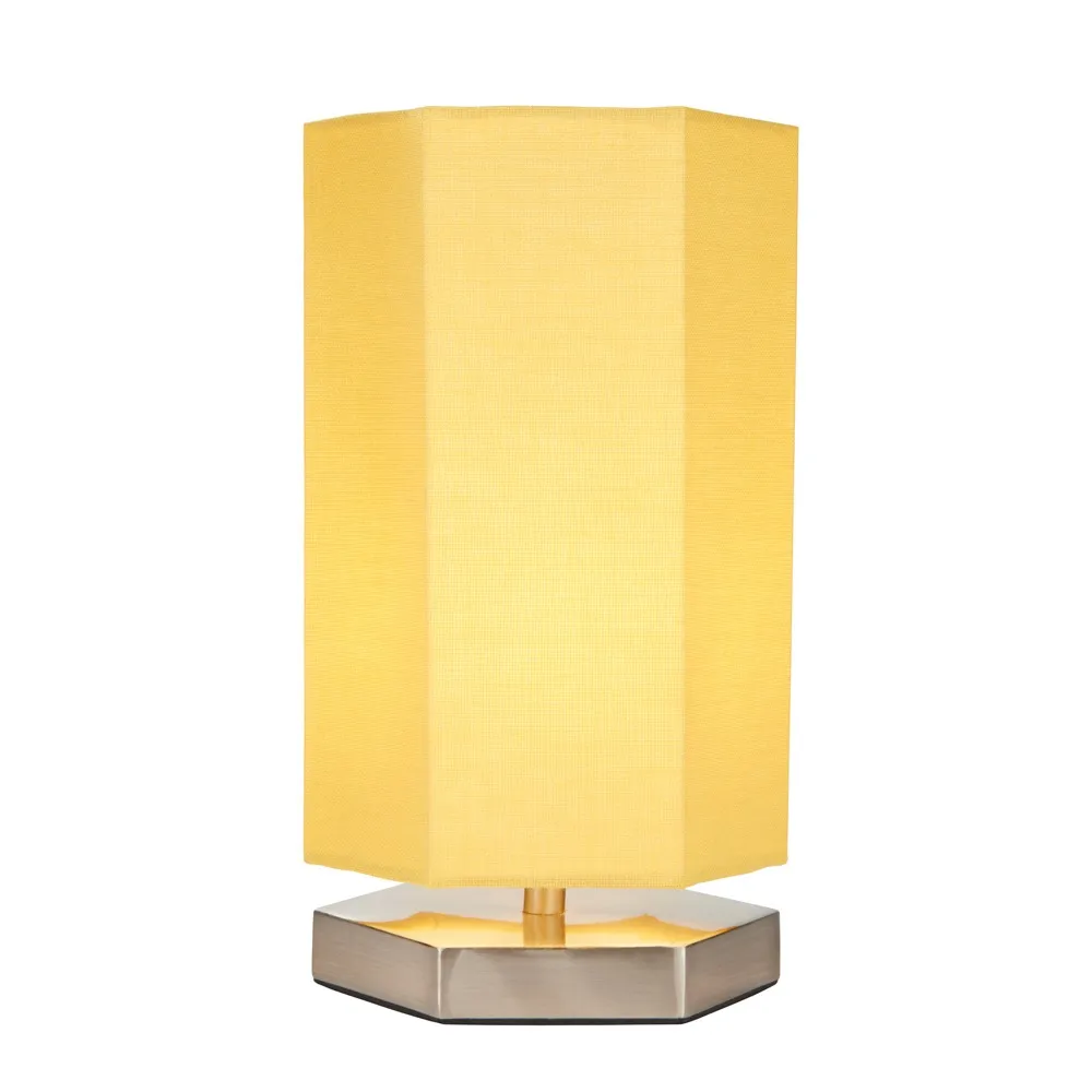 Glow Hexagon Table Lamp, Ochre