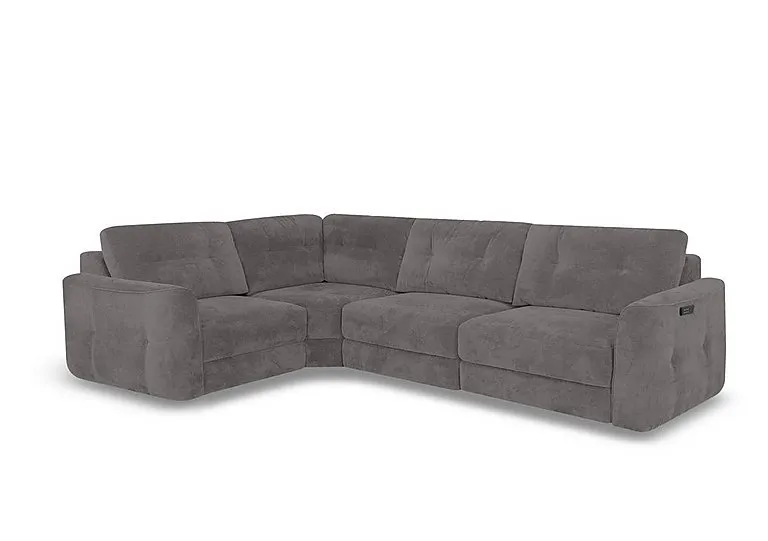Drift Small Fabric Power Glider Left Hand Facing Corner Sofa - Sofas and Armchairs - In Time for Christmas