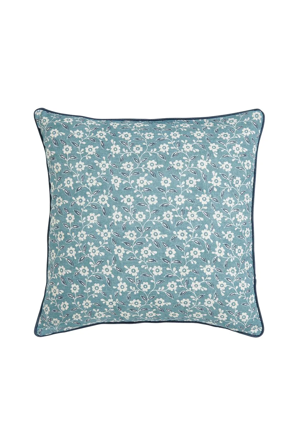 Helena Springfield 'Folk Ditsy' Cotton Cushion in Teal