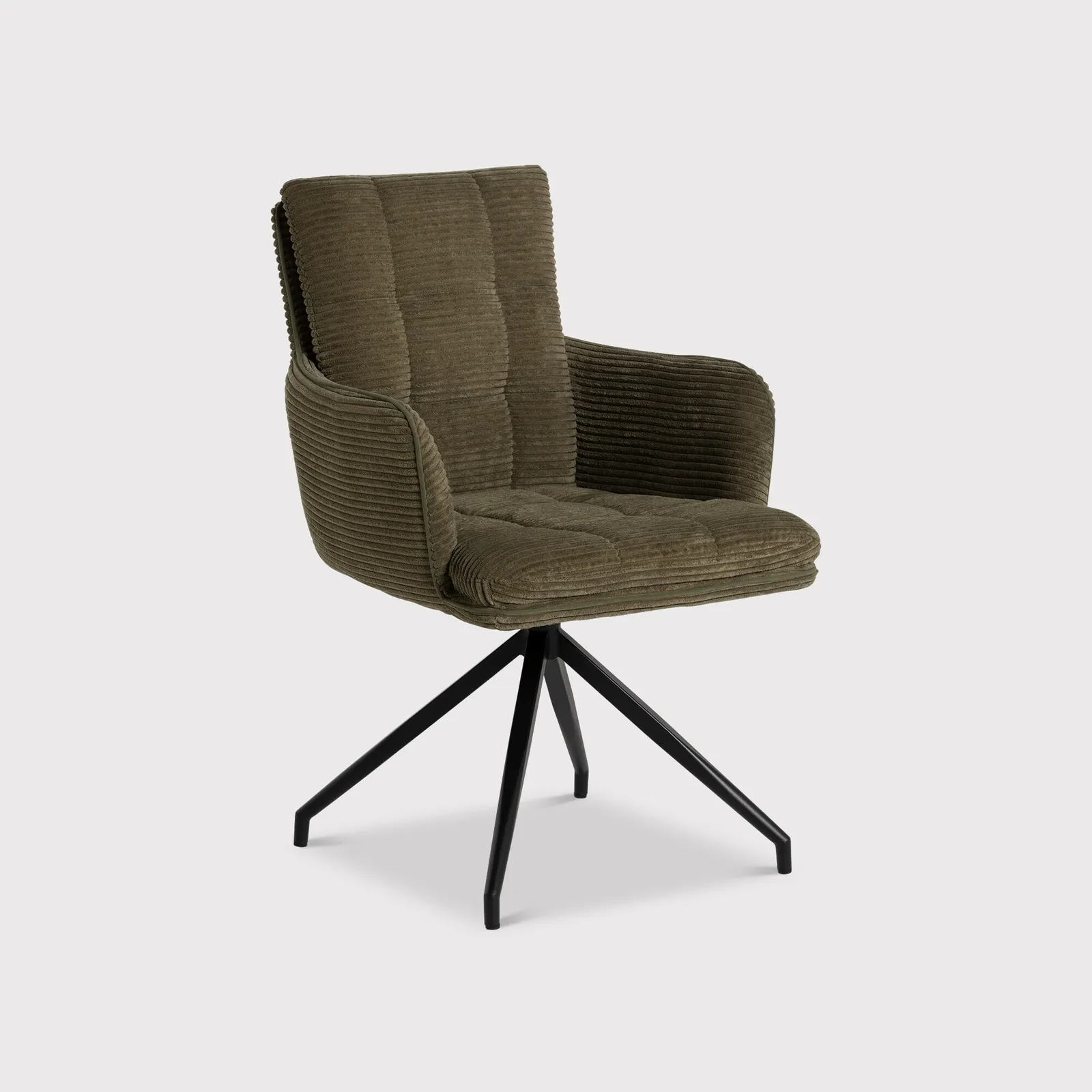Odine Swivel Dining Chair, Green Velvet | Barker & Stonehouse 3